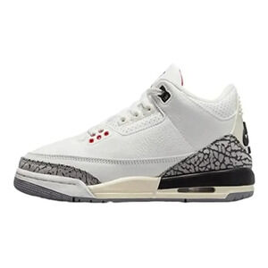 Jordan Kids Air Jordan 3 Retro (GS) Sneakers White Red 6Y DM0967-100